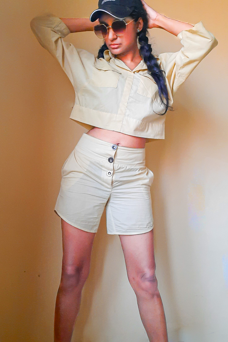 Serah - Oversized Crop Top
