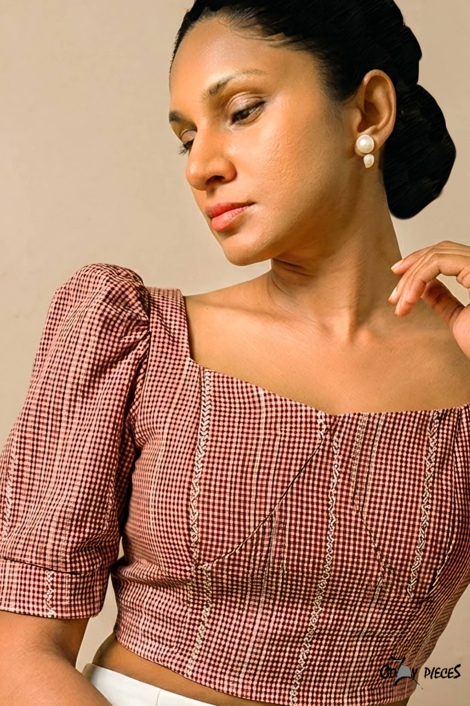 Beenu - Puff Sleeve Crop Top