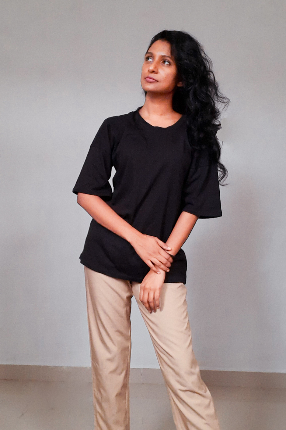 Shaari - Oversized T Shirt is made from Black Single Jersey
