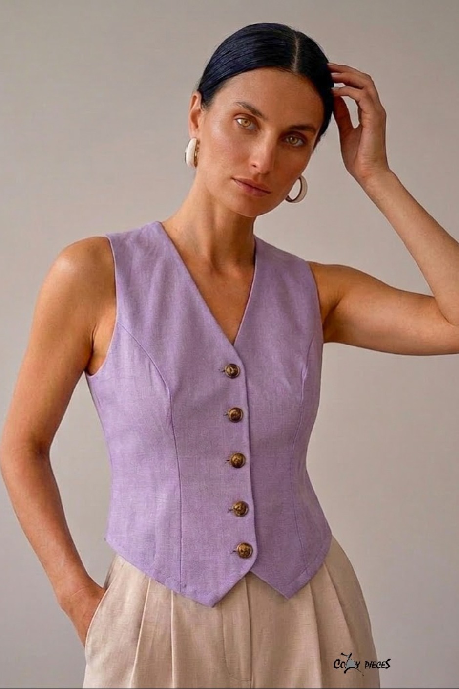 Sansa - Waistcoat Top