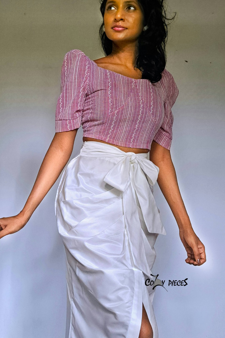 Beenu - Puff Sleeve Crop Top